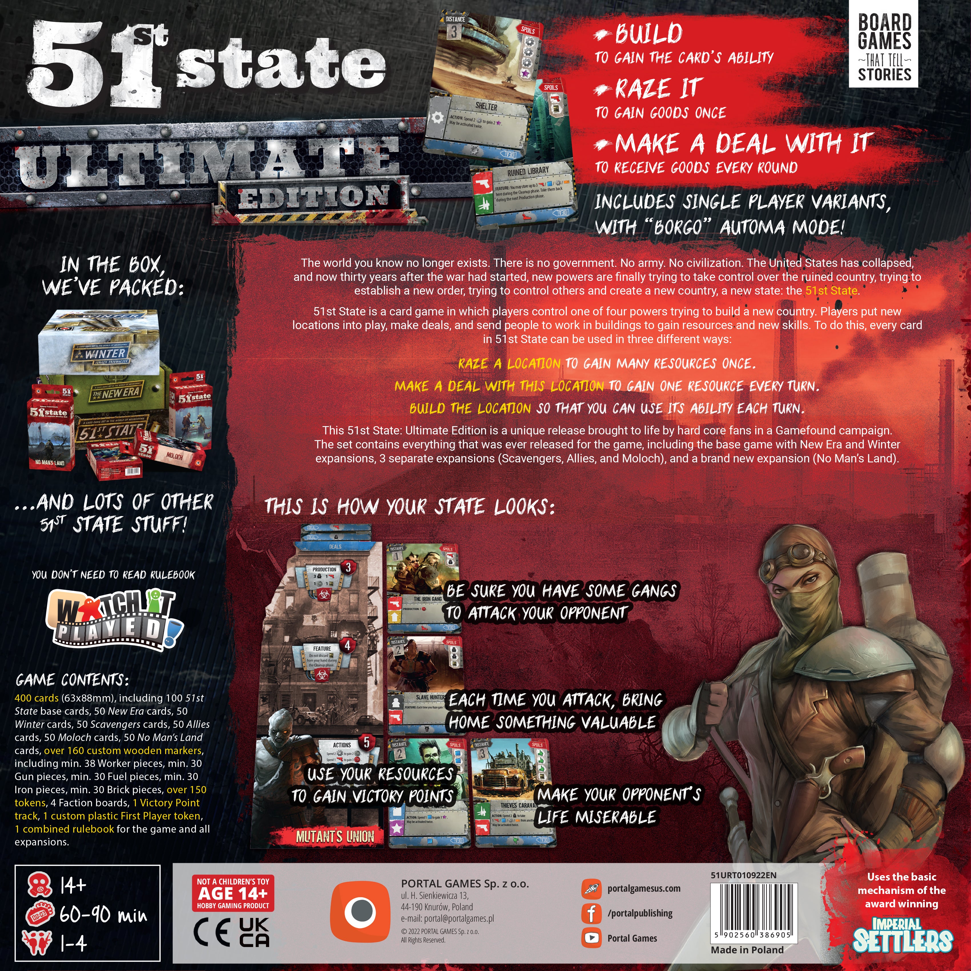 51st State Ultimate Edition BUNDLE Portal Games