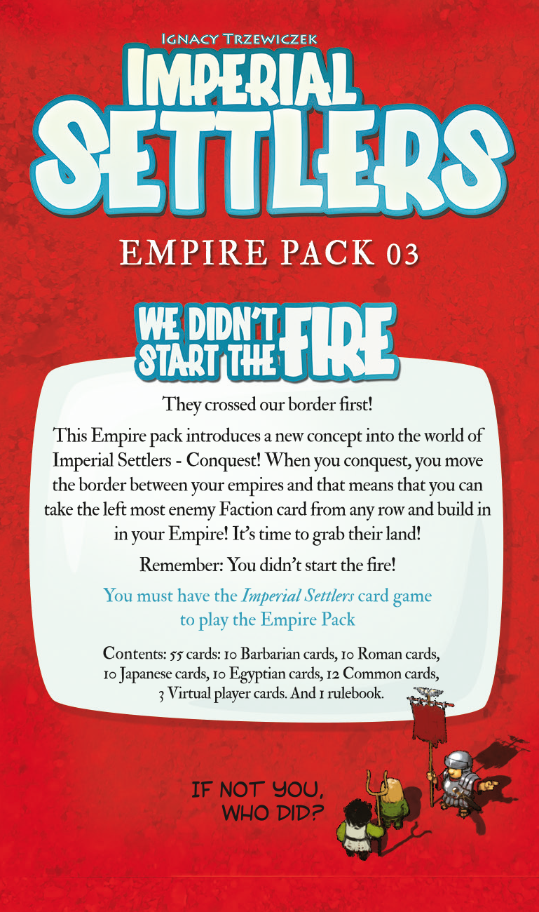 Imperial Settlers: We Didn&#39;t Start The Fire